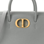 Grained Calfskin Large St. Honore Tote Grey Stone - Image 9