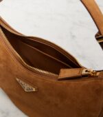 Prada Arqué suede shoulder bag - Image 3
