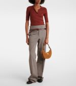 Prada Arqué suede shoulder bag - Image 2