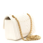 Aged Calfskin Chevron Quilted 2.55 Reissue Mini Flap White - Image 5