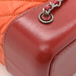 Aged Calfskin Chevron Quilted Small Gabrielle Backpack Dark Red Orange - Image 10