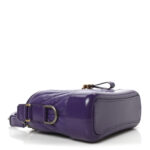 Aged Calfskin Chevron Quilted Small Gabrielle Hobo Purple - Image 3