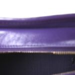 Aged Calfskin Chevron Quilted Small Gabrielle Hobo Purple - Image 5