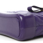 Aged Calfskin Chevron Quilted Small Gabrielle Hobo Purple - Image 10