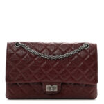 Aged Calfskin Quilted 2.55 Reissue 226 Flap Dark Burgundy - Image 4