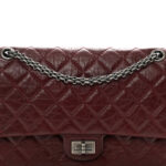 Aged Calfskin Quilted 2.55 Reissue 226 Flap Dark Burgundy - Image 8