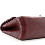 Aged Calfskin Quilted 2.55 Reissue 226 Flap Dark Burgundy - Image 9