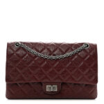 Aged Calfskin Quilted 2.55 Reissue 226 Flap Dark Burgundy