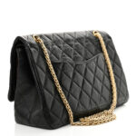Aged Calfskin Quilted 2.55 Reissue 227 Flap Black - Image 14