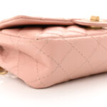 Aged Calfskin Quilted 2.55 Reissue Flap Belt Bag Pink - Image 8