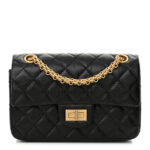 Aged Calfskin Quilted 2.55 Reissue Mini Flap Black - Image 13