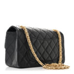 Aged Calfskin Quilted 2.55 Reissue Mini Flap Black - Image 9