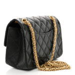 Aged Calfskin Quilted 2.55 Reissue Mini Flap Black - Image 3
