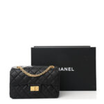 Aged Calfskin Quilted 2.55 Reissue Mini Flap Black - Image 7