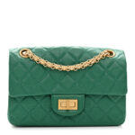 Aged Calfskin Quilted 2.55 Reissue Mini Flap Green - Image 8