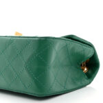 Aged Calfskin Quilted 2.55 Reissue Mini Flap Green - Image 7