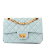 Aged Calfskin Quilted 2.55 Reissue Mini Flap Light Blue - Image 4