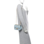 Aged Calfskin Quilted 2.55 Reissue Mini Flap Light Blue - Image 2