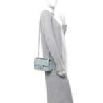 Aged Calfskin Quilted 2.55 Reissue Mini Flap Light Blue - Image 2
