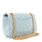 Aged Calfskin Quilted 2.55 Reissue Mini Flap Light Blue - Image 5