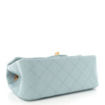 Aged Calfskin Quilted 2.55 Reissue Mini Flap Light Blue - Image 6
