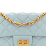 Aged Calfskin Quilted 2.55 Reissue Mini Flap Light Blue - Image 9