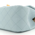 Aged Calfskin Quilted 2.55 Reissue Mini Flap Light Blue - Image 3