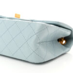 Aged Calfskin Quilted 2.55 Reissue Mini Flap Light Blue - Image 11