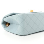 Aged Calfskin Quilted 2.55 Reissue Mini Flap Light Blue - Image 9