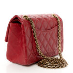 Aged Calfskin Quilted 2.55 Reissue Mini Flap Red - Image 3