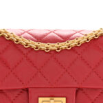 Aged Calfskin Quilted 2.55 Reissue Mini Flap Red - Image 7
