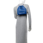 Aged Calfskin Quilted Gabrielle Backpack Blue - Image 2