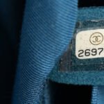 Aged Calfskin Quilted Gabrielle Backpack Blue - Image 4