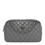 Aged Calfskin Quilted Medium Reissue Camera Case Grey - Image 10