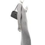 Aged Calfskin Quilted Medium Reissue Camera Case Grey - Image 2