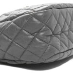 Aged Calfskin Quilted Medium Reissue Camera Case Grey - Image 7