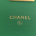 Aged Calfskin Quilted Mini Reissue Wallet On Chain WOC Green - Image 7