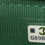 Aged Calfskin Quilted Mini Reissue Wallet On Chain WOC Green - Image 9