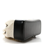 Aged Calfskin Quilted Small Gabrielle Backpack Black White - Image 4