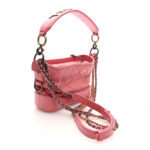 Aged Calfskin Quilted Small Gabrielle Logo Hobo Rose - Image 2