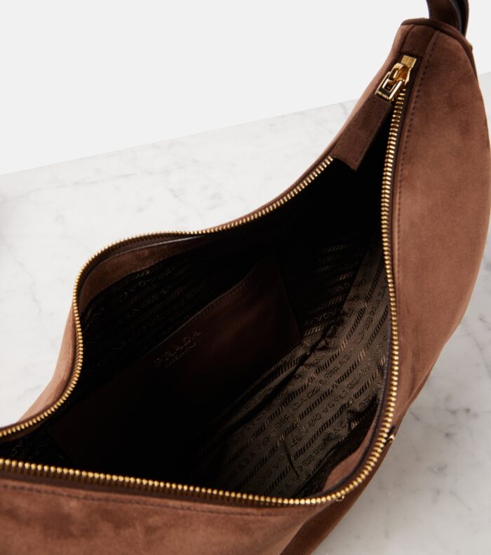 Arque Large suede shoulder bag - Image 3