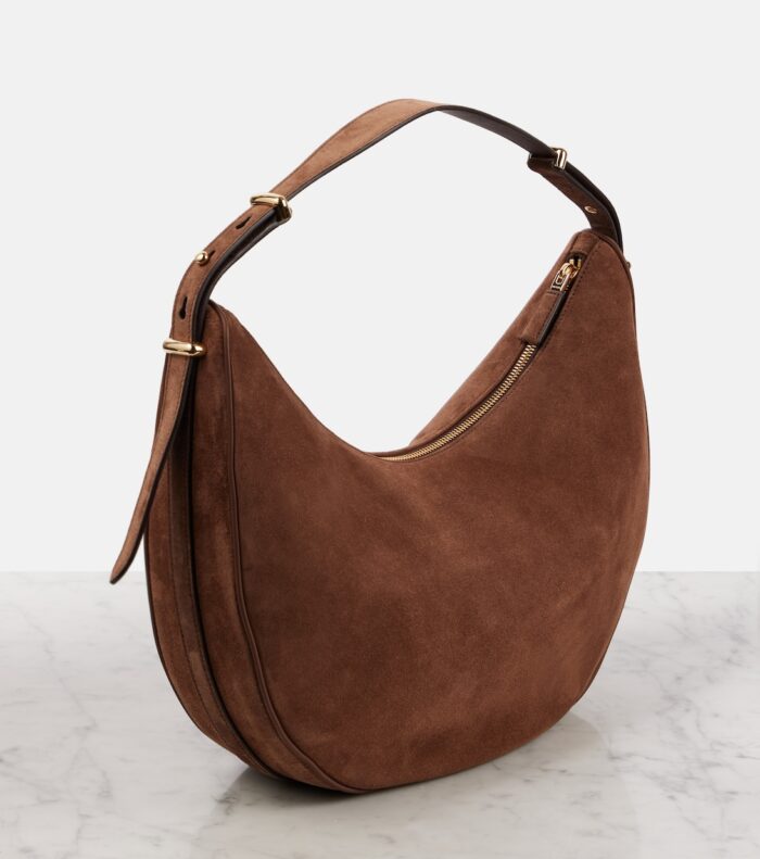 Arque Large suede shoulder bag - Image 7