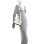 Calfksin Macrocannage Mini Book Tote White - Image 2