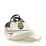 Calfskin Animal Print Micro Dior Vibe Zip Bowling Bag White Multicolor - Image 9