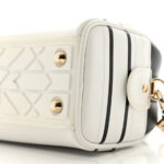 Calfskin Animal Print Micro Dior Vibe Zip Bowling Bag White Multicolor - Image 7