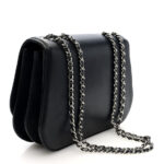Calfskin Braided Small Chic Flap Black - Image 8