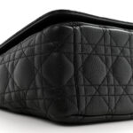 Calfskin Cannage Medium Caro Bag Black - Image 9