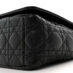 Calfskin Cannage Medium Caro Bag Black - Image 10