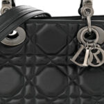 Calfskin Cannage Medium The Lady 95.22 Black - Image 8