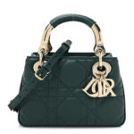 Calfskin Cannage Mini The Lady 95.22 Dark Green - Image 10